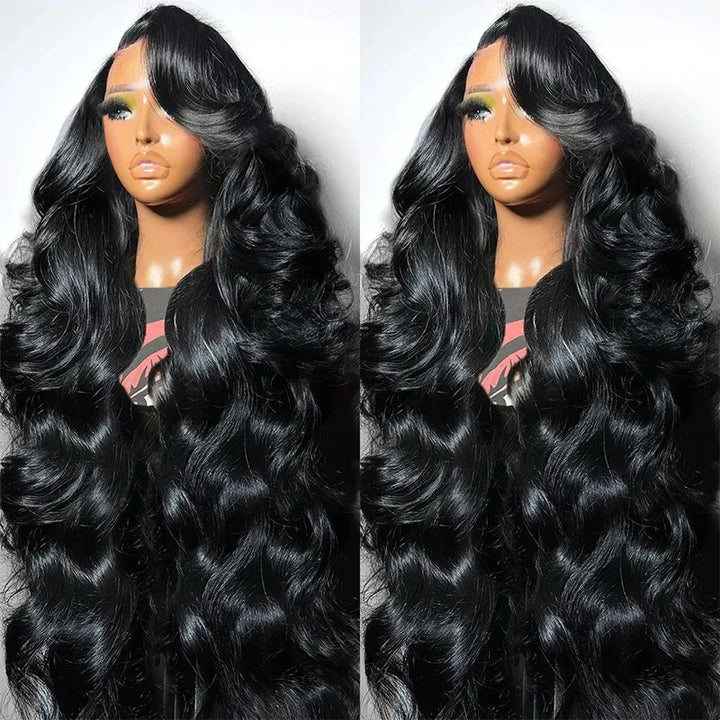 13x4 Body Wave Transparent Lace Front Wigs Human Hair Pre Plucked