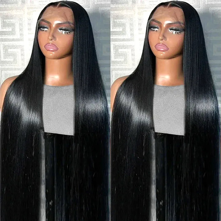 13x4 Transparent Lace Frontal Straight Human Hair Wig
