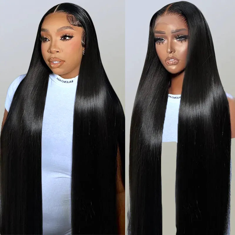 13x4 Transparent Lace Frontal Straight Human Hair Wig
