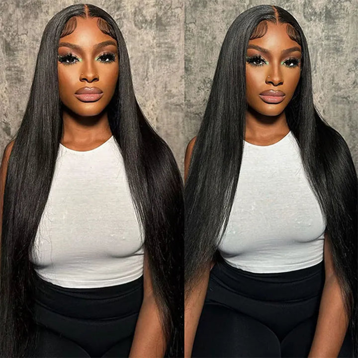 13x4 Transparent Lace Frontal Straight Human Hair Wig