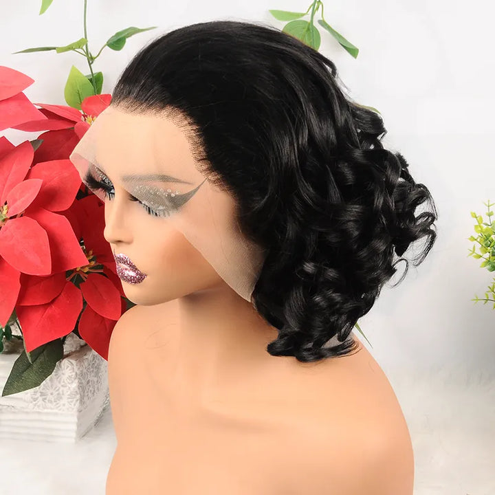 13x4 Wear Go Glueless Transparent Lace Free Roll Hair Wig