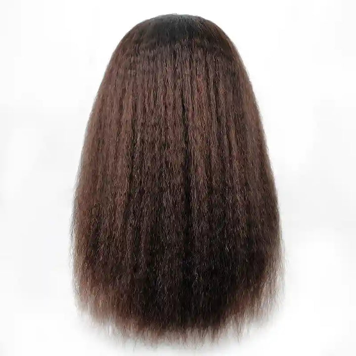 5x5 Transparent Lace Kinky Straight  Wig Online