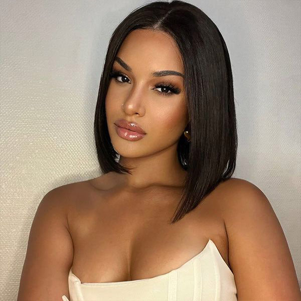 Short Bob 4x4 Lace Cosure Straight Hair Wig Online For Sale