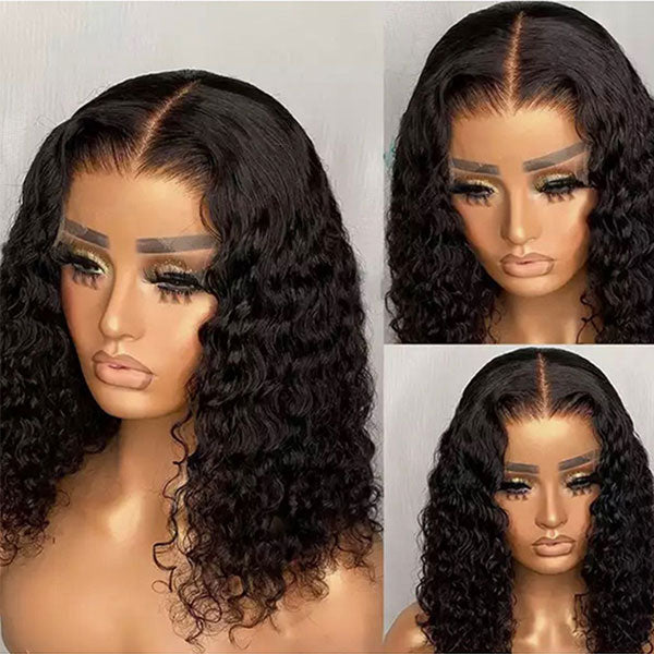 5x5 Lace Closure Bob Wig Jerry Curly Hair