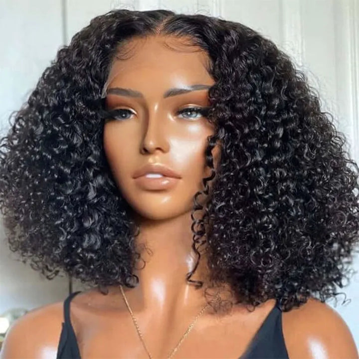 5x5 Lace Closure Bob Wig Jerry Curly Hair