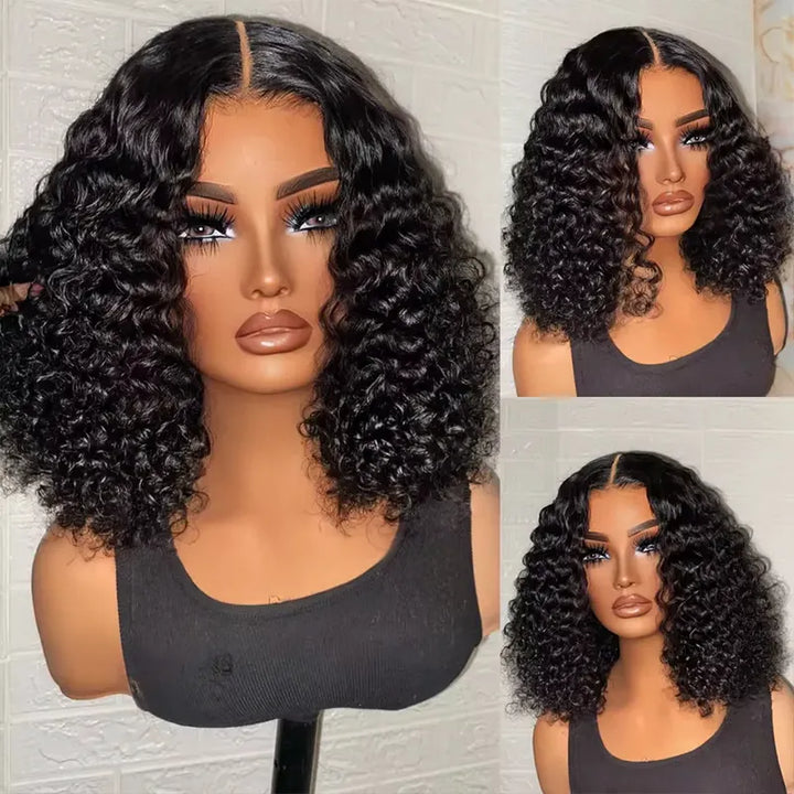 5x5 Lace Closure Bob Wig Jerry Curly Hair