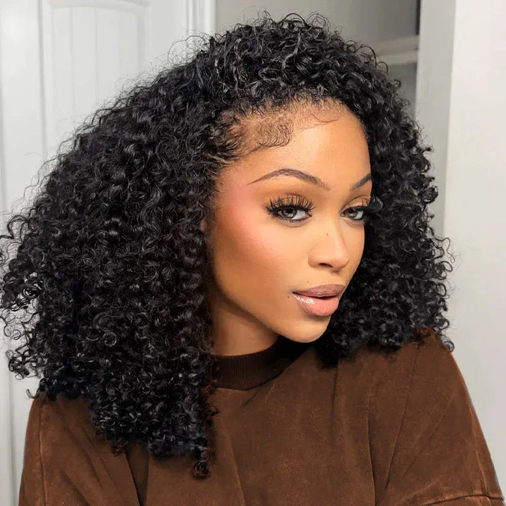 Short BOB 4x4 Lace Cosure Jerry Curly Hair Wig Online For Sale