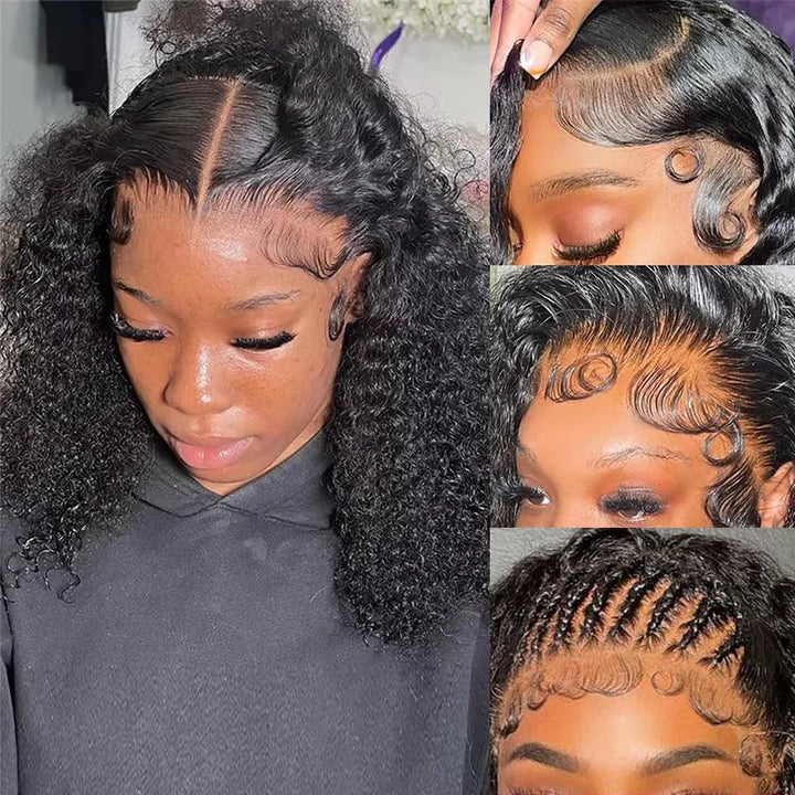 Short Bob 13x4 Deep Wave Lace Front Wig Online For Sale