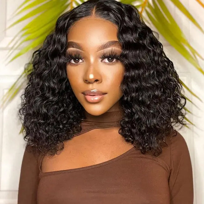 Short Bob 13x4 Deep Wave Lace Front Wig Online For Sale