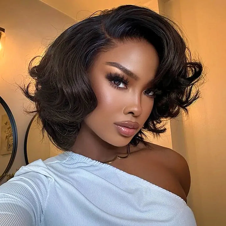 Ombre 1B/2 13X4 Transparent Lace Rose Wave Hair Wig