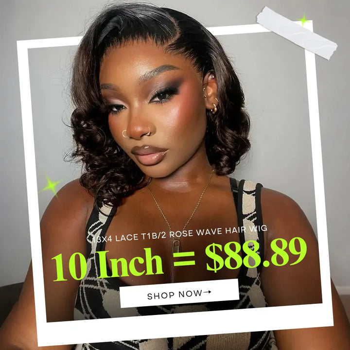 Ombre 1B/2 13X4 Transparent Lace Rose Wave Hair Wig