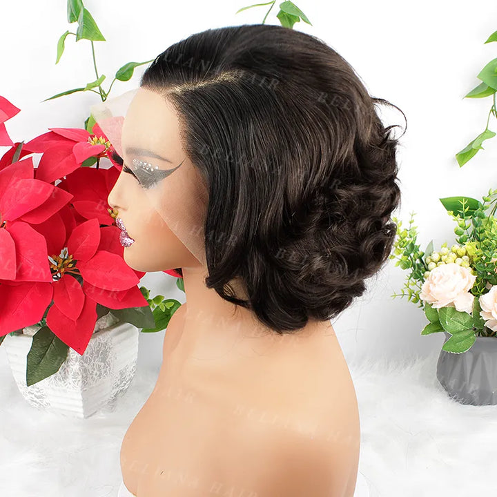 Ombre 1B/2 13X4 Transparent Lace Rose Wave Hair Wig