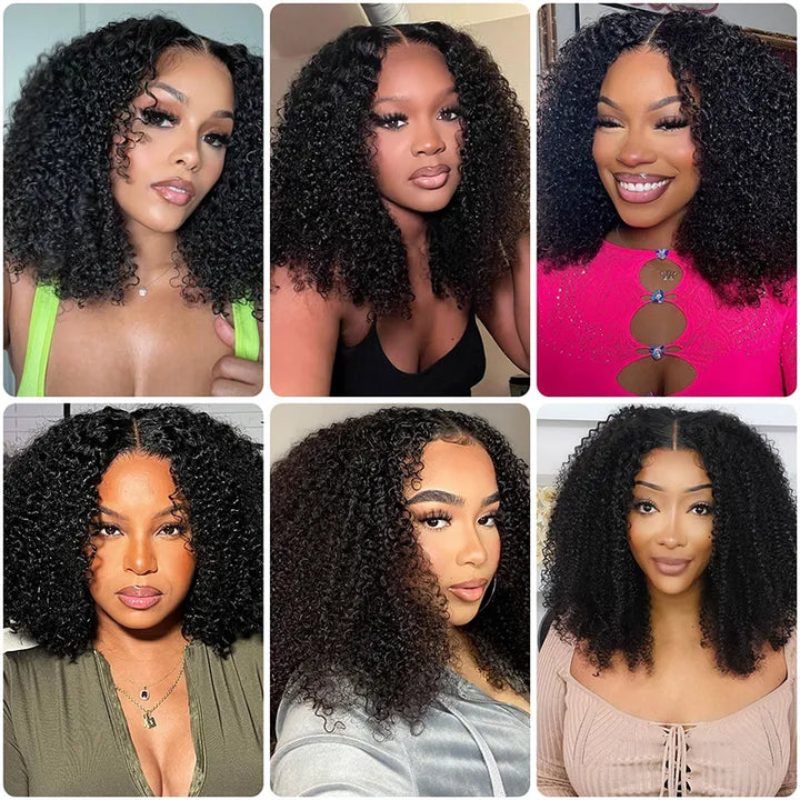 Short BOB 4x4 Lace Cosure Jerry Curly Hair Wig Online For Sale