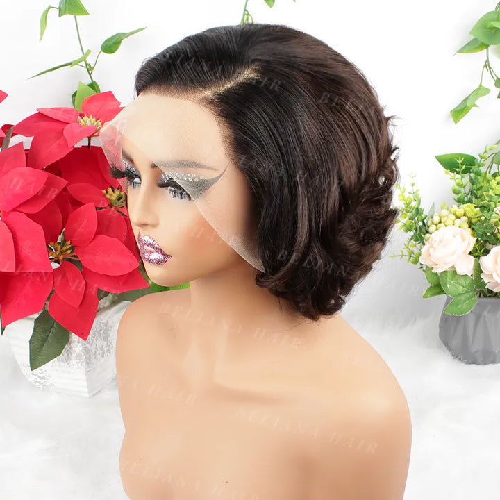 Ombre 1B/2 13X4 Transparent Lace Rose Wave Hair Wig