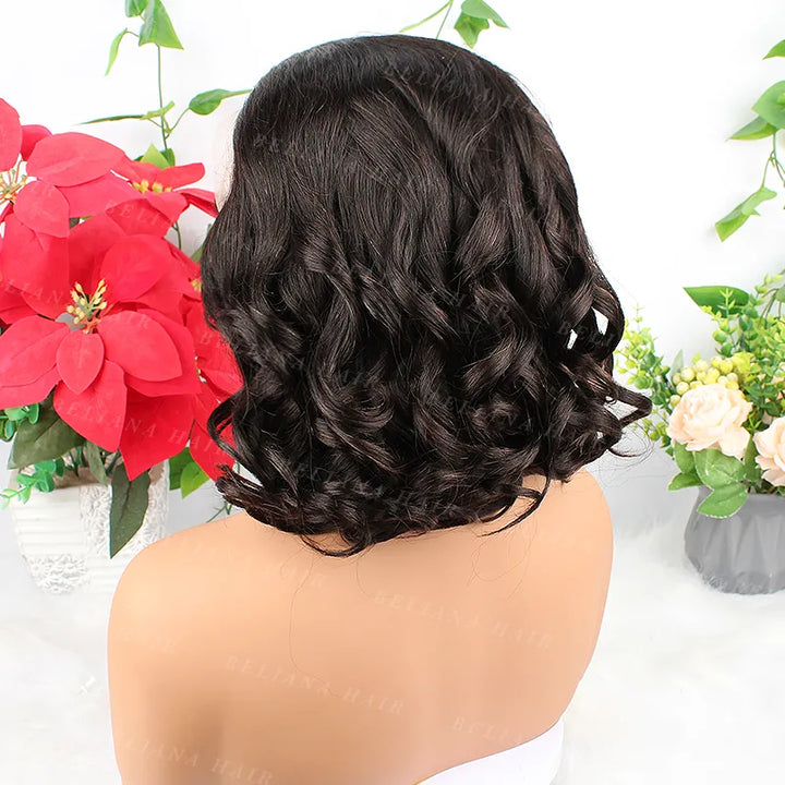 13x4 Wear Go Glueless Transparent Lace Free Roll Hair Wig