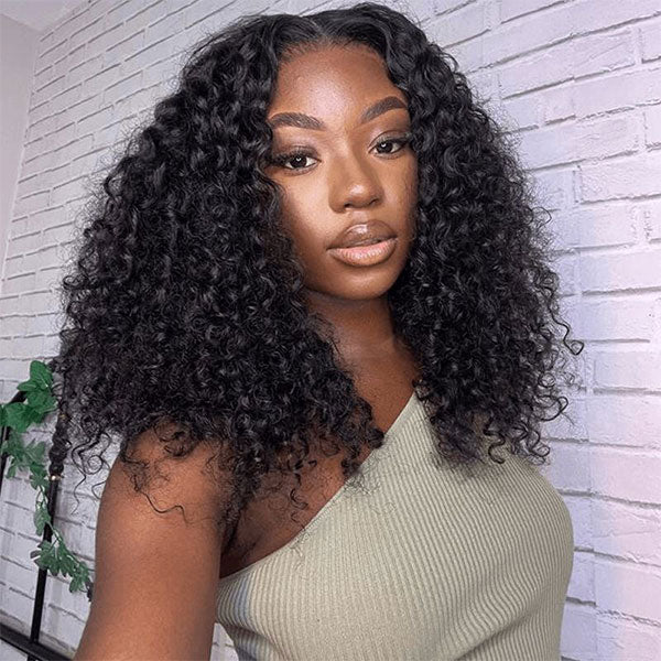 5x5 Lace Closure Bob Wig Jerry Curly Hair