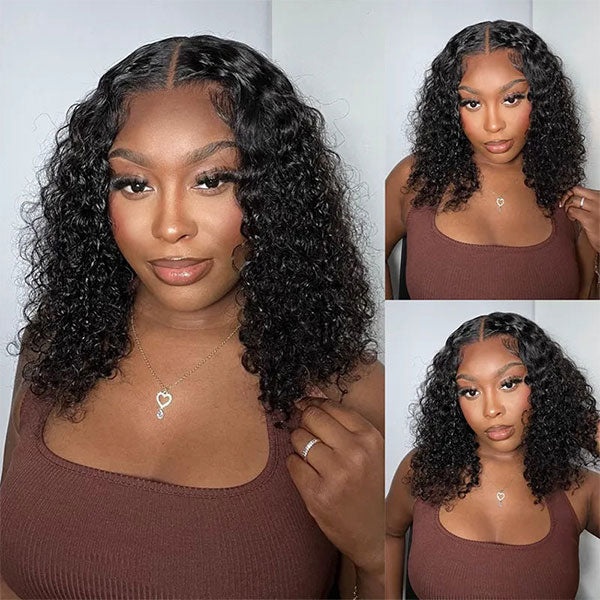5x5 Lace Closure Bob Wig Jerry Curly Hair