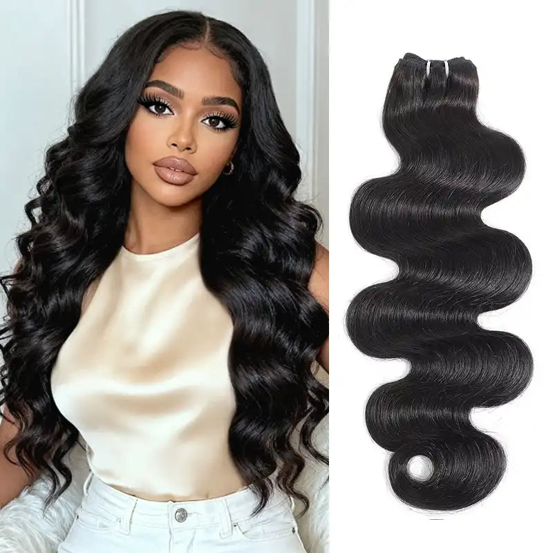 5x5 HD Lace Closure with 2 Bundles Human Hair Weave Extensions