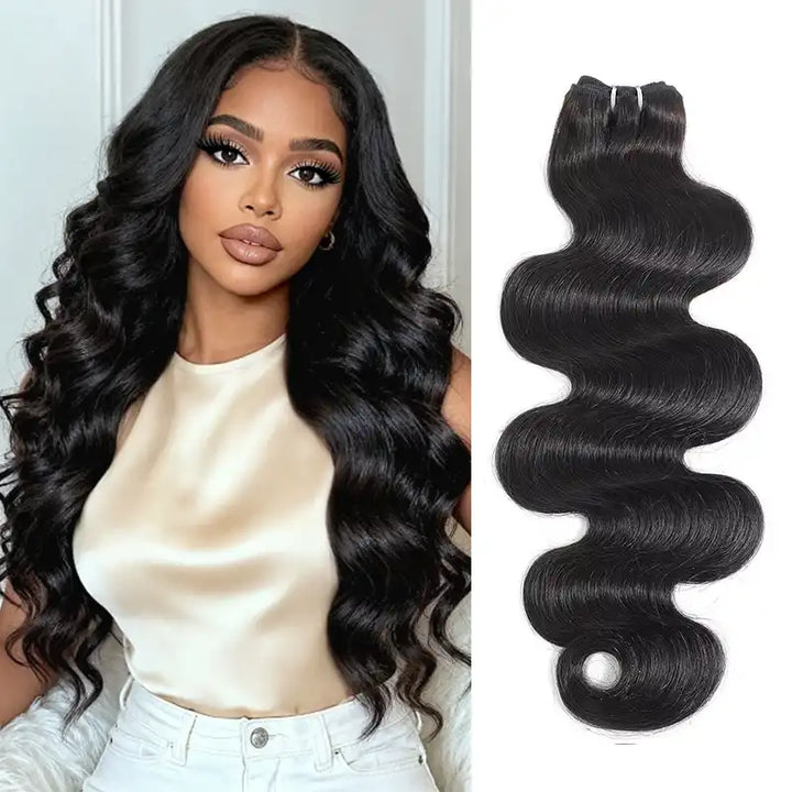 5x5 HD Lace Closure with 2 Bundles Human Hair Weave Extensions