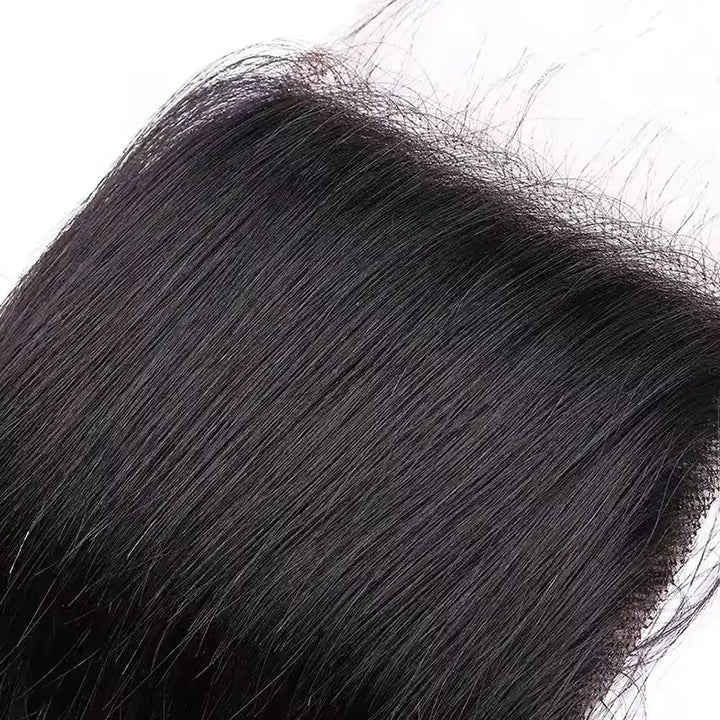 5x5 HD Lace Closure  with 3 Bundles Straight & Body Wave Human Hair Weave Extensions