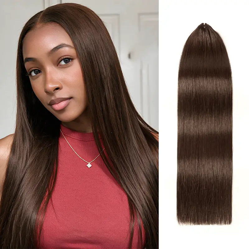 Trendy Colored Silky Straight Feather Crochet Human Hair Extensions