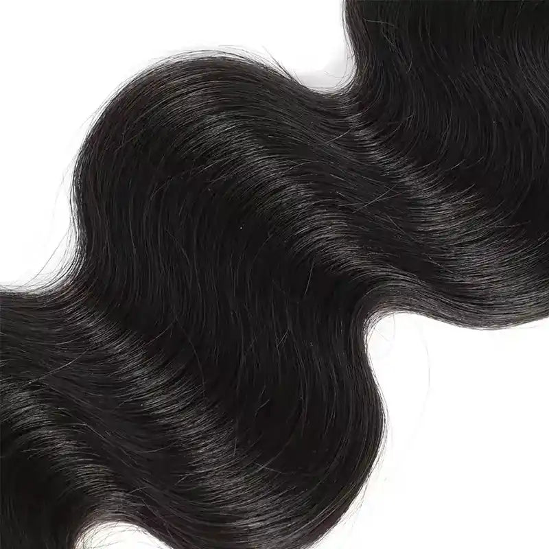5x5 HD Lace Closure  with 3 Bundles Straight & Body Wave Human Hair Weave Extensions