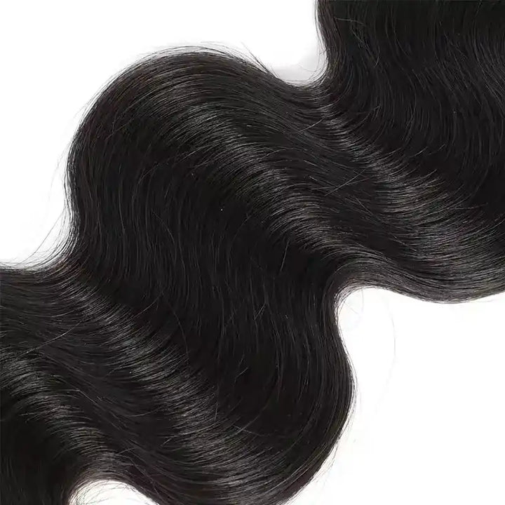 5x5 HD Lace Closure  with 3 Bundles Straight & Body Wave Human Hair Weave Extensions