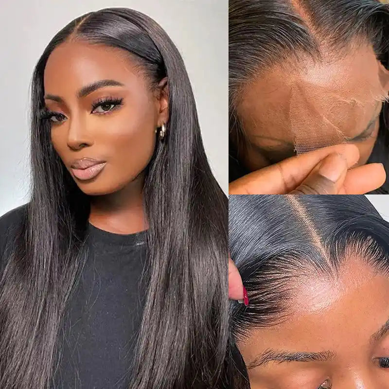 13x4 HD Lace Fronral with 2 Bundles  Human Hair Weave Extensions