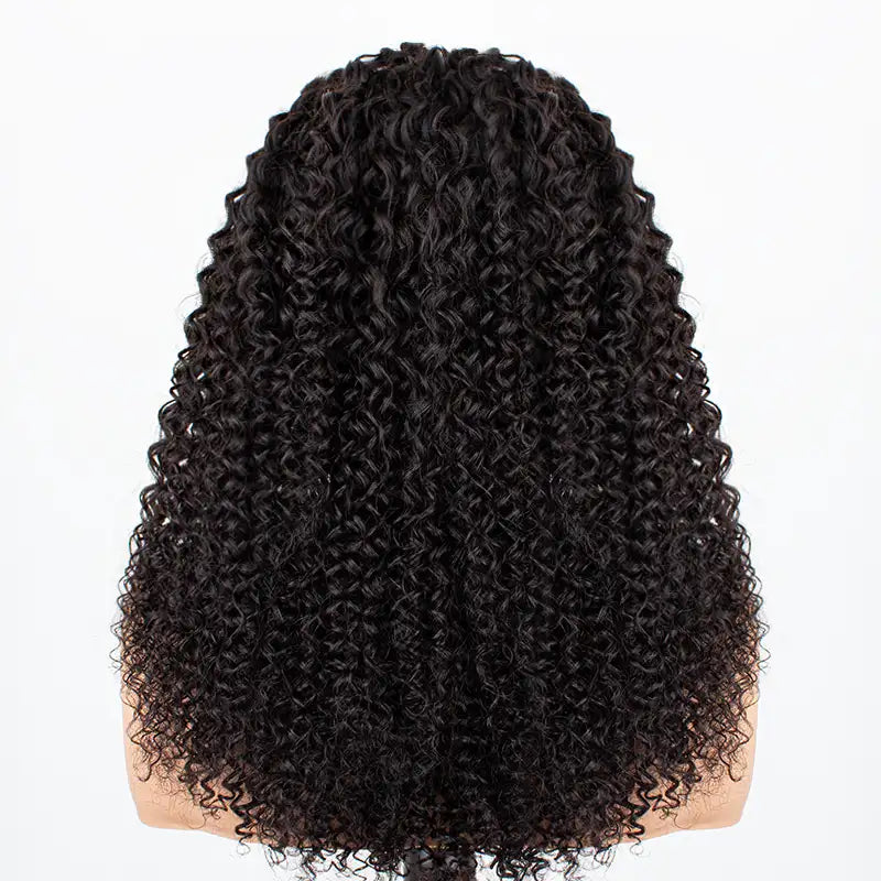 13x4 HD Lace Glueless Heart-Shaped Pre-Braided Curly Wear & Go Human Hair Wig