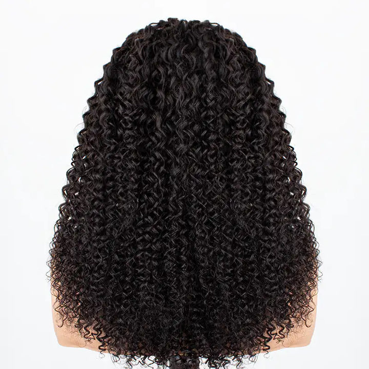 13x4 HD Lace Glueless Heart-Shaped Pre-Braided Curly Wear & Go Human Hair Wig