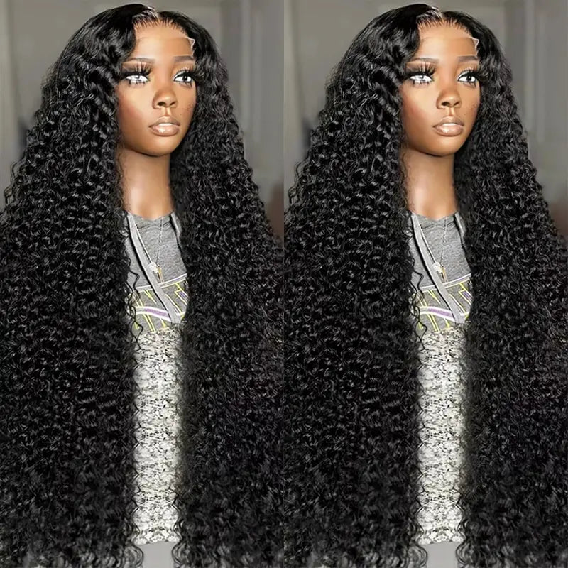 Peluca de cabello humano liso con encaje frontal transparente de 13 x 4 
