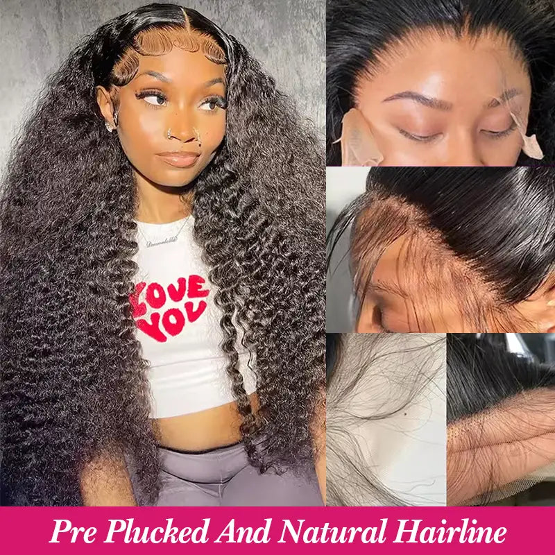 Peluca de cabello humano liso con encaje frontal transparente de 13 x 4 
