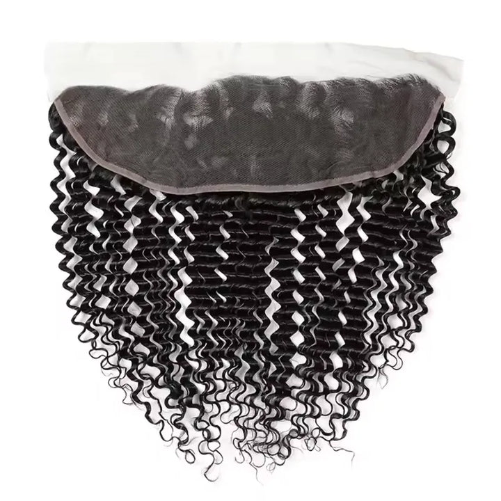 Perruques en cheveux humains ondulés profonds avec dentelle transparente 13x4 