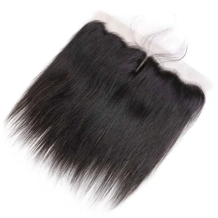 Perruque frontale en dentelle transparente 13x4 en cheveux humains lisses 