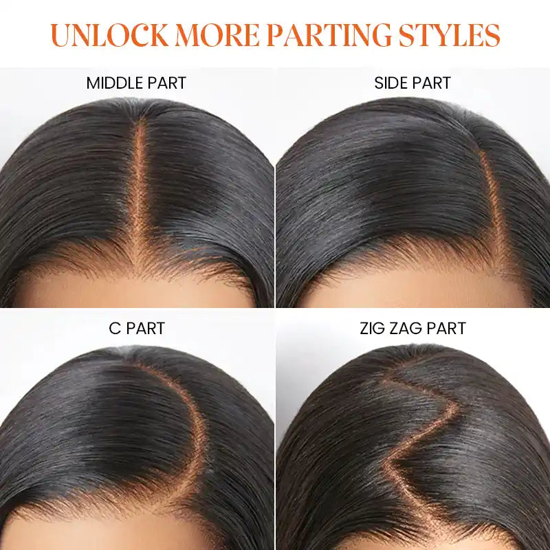 13x4 Body Wave Wear and Go Glueless Wig Colored Human Hair with Drawstring