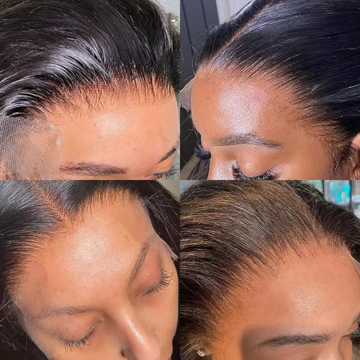 13x4 HD Lace Frontal Straight Human Hair Wig With Pre-Bleached & Silky Soft