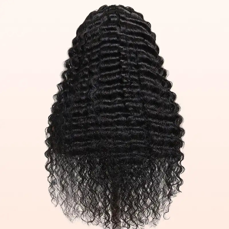 13x4 Tranparent Lace Front Human Hair Deep Wave Wigs