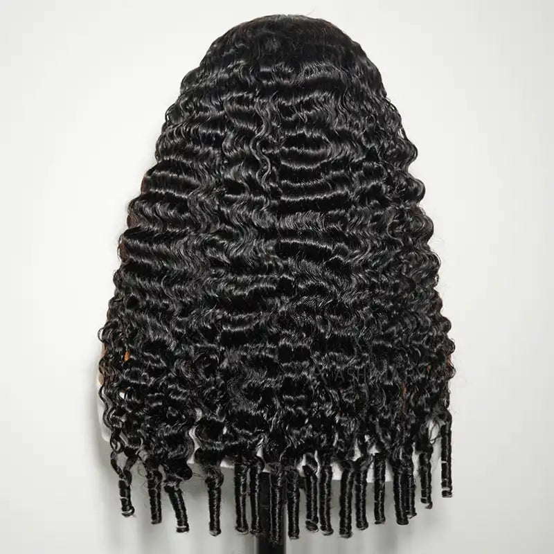 All-Day Comfort™ Wig Burmese Curly 13x4 Ear-to-ear Transparent Lace Human Hair