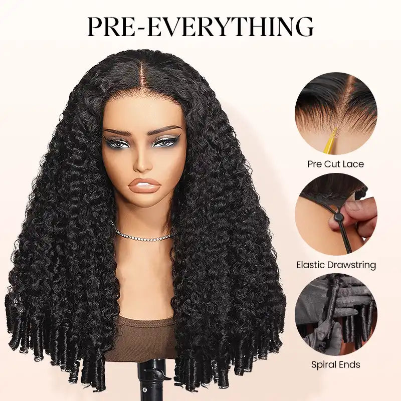 All-Day Comfort™ Wig Burmese Curly 13x4 Ear-to-ear Transparent Lace Human Hair