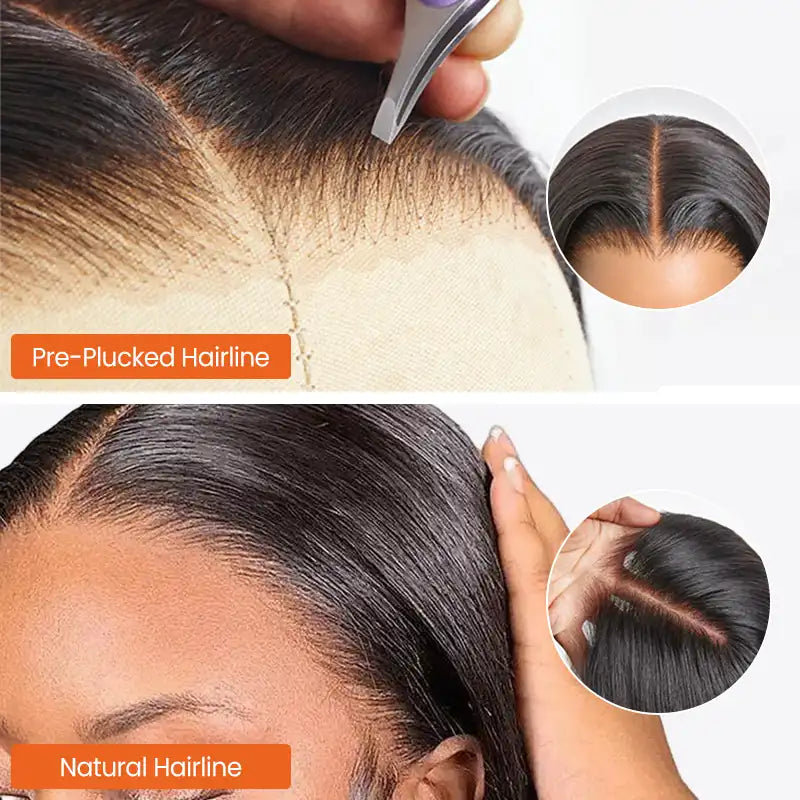 13x4 Transparent Lace Frontal Straight Human Hair Wig