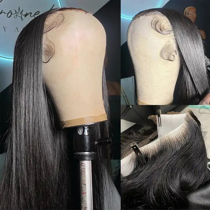 13x4 Transparent Lace Frontal Straight Human Hair Wig