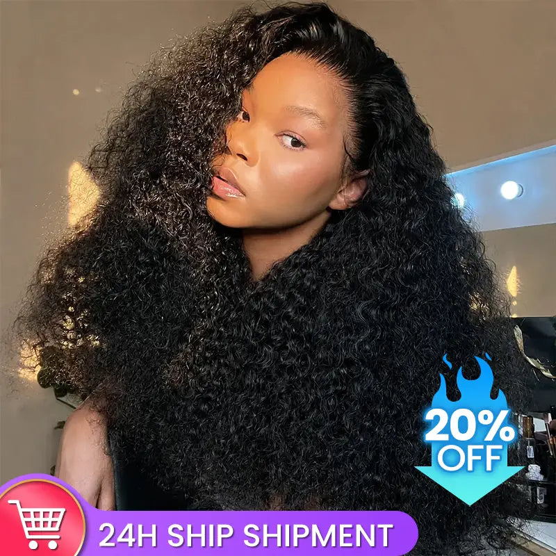 13×6 Glueless Burmese Curly Lace Wig – Pre-Cut Lace, Beginner Friendly
