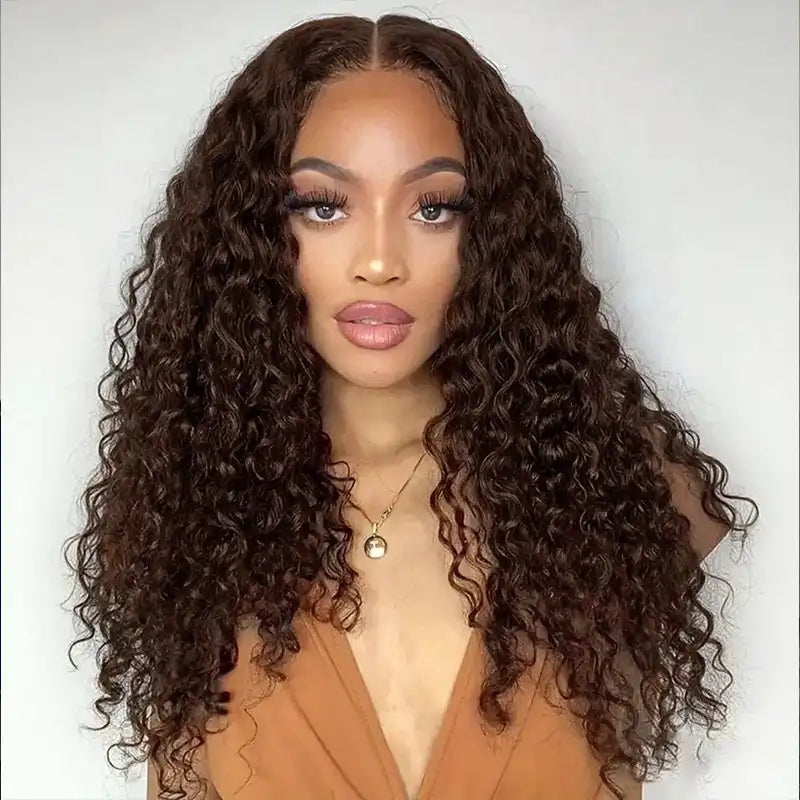 13x6 Jerry Curly Lace Front Human Hair Wig – Pre-Bleached, Natural & Colored