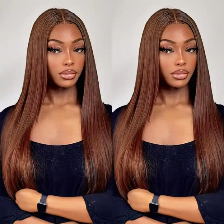 13x6 Transparent Lace Front Straight Wig – Human Hair, Multiple Color Options