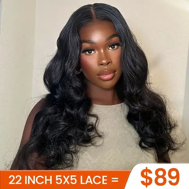 Perruque en cheveux humains lisses avec dentelle frontale transparente 13x4 