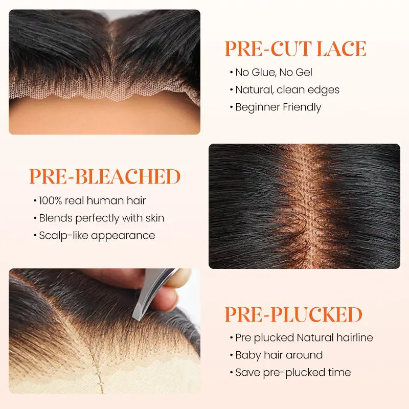13×6 Glueless Burmese Curly Lace Wig – Pre-Cut Lace, Beginner Friendly