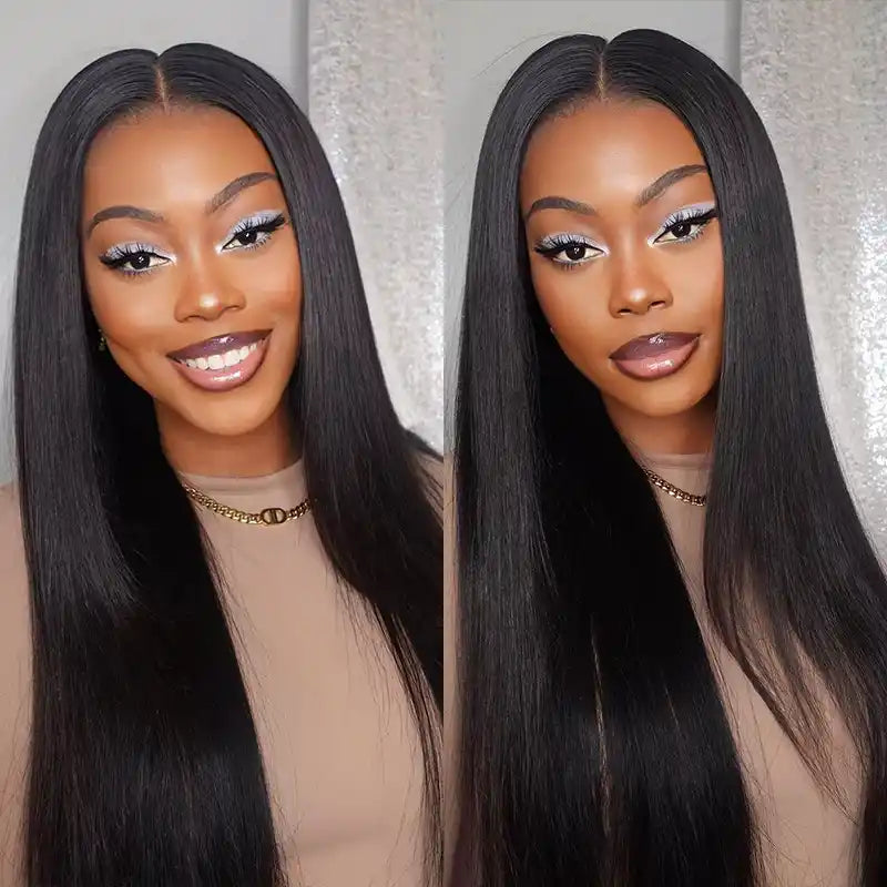 5x5 HD Lace Closure  with 3 Bundles Straight & Body Wave Human Hair Weave Extensions