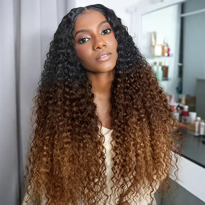 $109 = 3 Bundles | Curly Feather Crochet Human Hair Extensions Pre-Separated Knotless