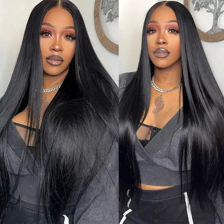 5x5 HD Lace Closure  with 3 Bundles Straight & Body Wave Human Hair Weave Extensions