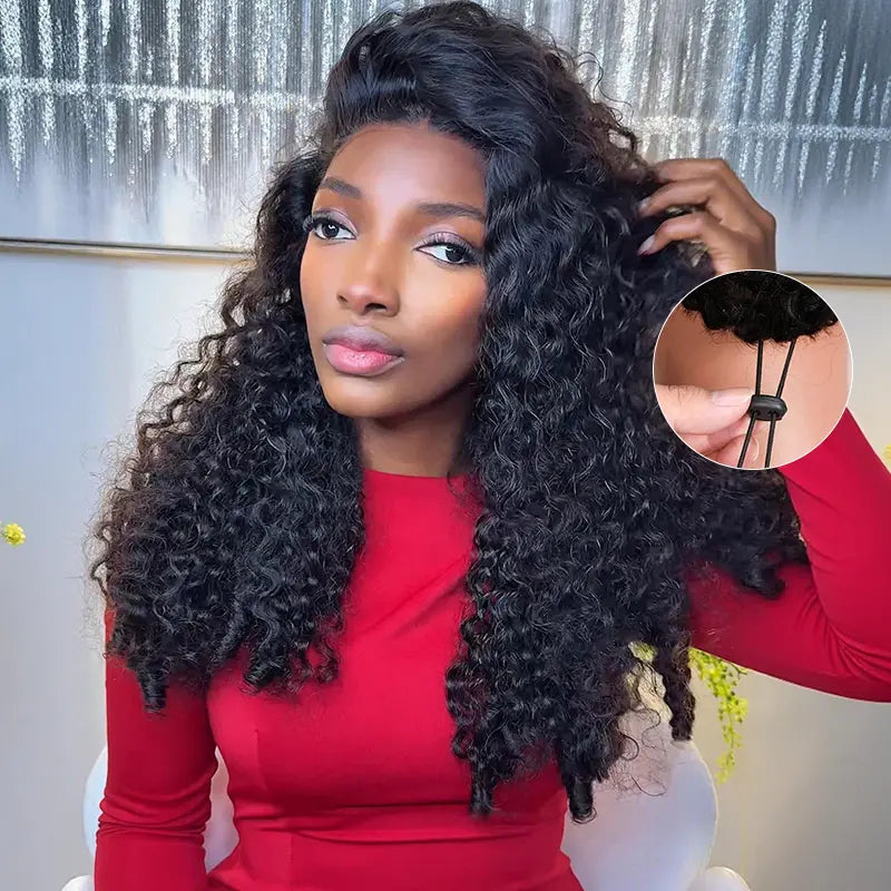 Perruque en cheveux humains lisses avec dentelle frontale transparente 13x4 